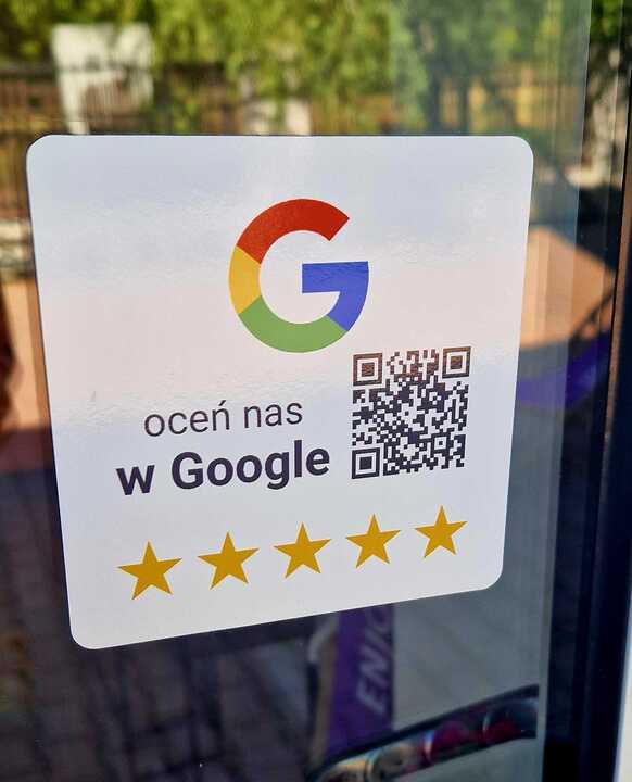 Naklejki z kodem QR “Oceń nas w Google” 5-Pack