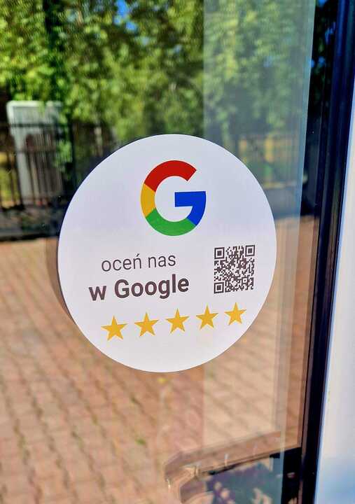 Naklejki z kodem QR “Oceń nas w Google” 5-Pack