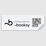 Naklejki z kodem QR “Zarezerwuj wizytę przez Booksy” 3-Pack