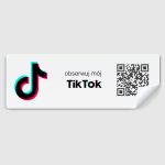 Naklejki z kodem QR “obserwuj mój TikTok” 3-Pack